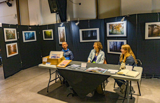 Exposition de Canelle Gamard (au centre) (c) A. Herrault